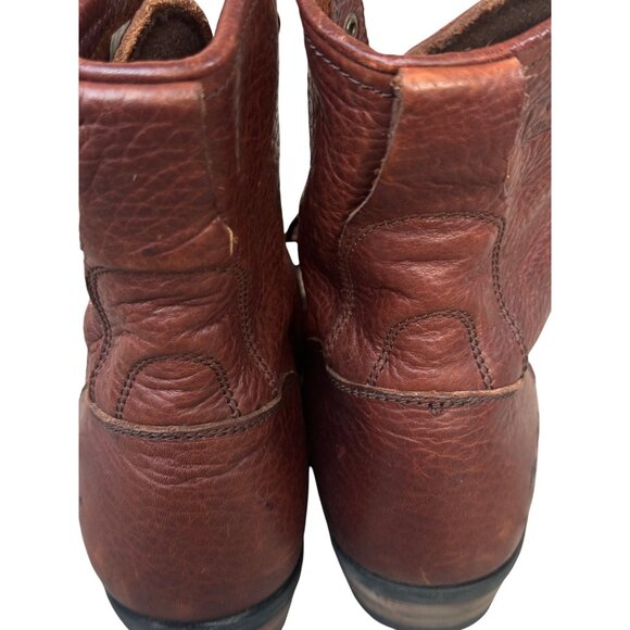 AdTec Mens Brown Leather Work Boots Size 9 M - Picture 8 of 16